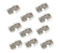 10 piezas Bisagra para atornillar JUNKER 90 ° con SoftClose y con Tope de Montaje (acero, niquelado, ajustable) bisagra para caravana para atornillar