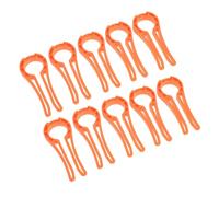 10 Piezas Bloqueo de Seguridad Perillas de Estufa de Gas | Plástico Naranja, Instalación Sencilla y Resistente al Calor, para Cocina Familiar, Cocina y Horno