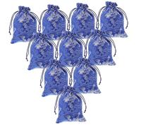 10 Piezas Bolsa De Embalaje De Peine De Bolsas con Cordón Portátiles Favor De La Boda Mochilas De Cuerdas Bolsas De Baratijas Creativas Bolsa De Blue Brocado FRCOLOR