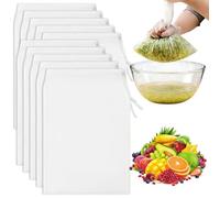 10 Piezas Bolsas Reutilizables Malla Fina Nailon,20 × 30 Cm Gasa Ultrafina Lavable Paño Filtrante, Vegetal,Cheese Cloth,Colador De Tela,Paños De Filtro, Tamizar Zumo,Té, Leche De Nueces,Tofu