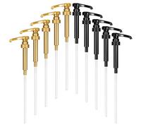 10 Piezas Bomba de Jarabe de Café, Dispensador de Jarabe de Café para Botellas de 750ml Cabezal de la bomba de sirope, Añada Sirope al Café, Té, Refrescos, Batidos, Conos de Helado, Batidos, etc