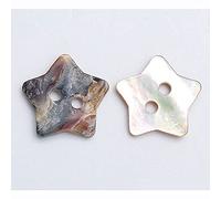 10 PIEZAS Botones de Concha Natural Delicados de Madreperla con Formas de Corazón Estrella Flor y Cuadrado de 2 Agujeros para Costura Manualidades y Scrapbooking