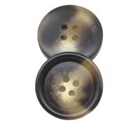 10 piezas botones de costura de cuatro agujeros de 15mm a 30mm para manualidades y ropa DIY, Negro frío, 22mm 10 piezas