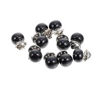10 Piezas Botones de Presión Invisibles Negros para Ropa, Broches