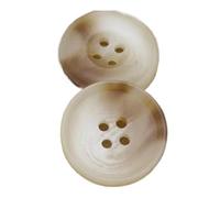 10 piezas botones de resina de 15mm a 30mm, Blanco, 15mm 10 piezas