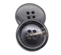 10 piezas botones de resina de cuatro ojos de 15mm a 30mm, Negro cálido, 17mm 10 piezas