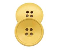 10 piezas botones de resina de cuatro ojos de 17.5mm a 30mm, Amarillo, 30mm 10 piezas