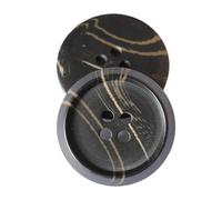 10 piezas botones de resina negros redondos de gran tamaño (15mm, 18mm, 20mm, 23mm, 25mm, 28mm y 30mm), Color 2, 28mm - 10 piezas