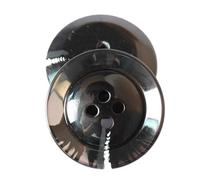 10 piezas botones de resina negros redondos de gran tamaño (15mm, 18mm, 20mm, 23mm, 25mm, 28mm y 30mm), Color 3, 28mm - 10 piezas