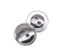 10 piezas botones redondos de metal de 10mm y 11mm, Negro oscuro, 11mm 10 piezas