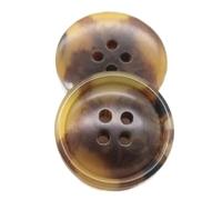 10 piezas botones redondos de resina de cuatro agujeros de 15mm a 30mm, Beige Marrón, 21mm 10 piezas