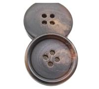 10 piezas botones redondos de resina de cuatro agujeros de 15mm a 30mm, Gris pardo, 25mm 10 piezas