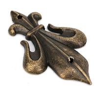 10 Piezas Bronce Esquina Protector Borde Parachoques de Seguridad Metal Vintage Muebles Esquina Guardia Tono para la decoración del gabinete de Oficina en el hogar (Grande)