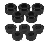 10 Piezas Bujes para Camiones de Skateboard Negros de Poliuretano | Amortiguador de Repuesto, Cojines para Ejes y Longboard, Uso Recreativo en Pistas