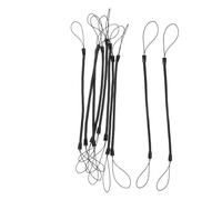 10 Piezas Cable Retráctil para Lápiz Óptico. Anillos De Salto Pulsera De Llave Llavero De Muñeca Cordón Elástico Cordón Clave Llaveros Cordón Retráctil De Polivinilo Black Genérico