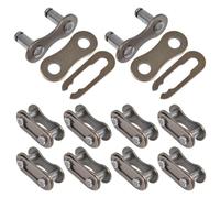 10 Piezas Cadena de Bicicleta de Eslabón Perdido Reutilizable | Aleación de Aluminio, Color Plata, Accesorio para Bicicleta Plegable Velocidad, Conexión Segura