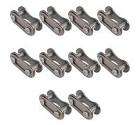 10 Piezas Cadena de Bicicleta Plata Velocidad Eslabón Perdido | Aleación de Aluminio, Repuesto, para Reparación en Taller y Mantenimiento de Bicicletas