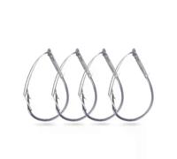 10 piezas/caja de anzuelos Wacky Rig de acero de alto carbono con púas sin malezas, anzuelos de pesca