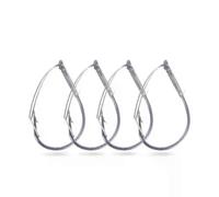 10 piezas/caja de anzuelos Wacky Rig de acero de alto carbono con púas sin malezas, anzuelos de pesca