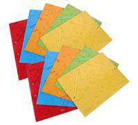 10 Piezas Carpeta A4, Diseño Marmolado Plegable | Organizador de Cartón para Oficina y Escuela, Cierre Reforzado, Portátil, para Documentos y Textos