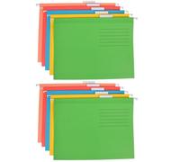 10 Piezas Carpeta Colgante A4 de Papel E Hierro, Ligera | Oficina y Hogar, Resistente Deformación, Diseño Elegante, Apta para Depósitos