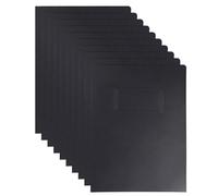 10 Piezas Carpetas de Papel Kraft A4, Carpetas de Proyectos A4 con 2 Bolsillos, Carpetas de Cartón para Documentos Subcarpetas Simples, Carpeta de Presentación para Escuela Oficina Hogar (Negro)