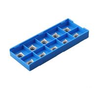 10 piezas CCGT09T308AK Insertos de carburo CCMT09T3 CNC hojas de torno para aluminio con fácil instalación con llave y agarre fuerte