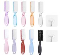 10 Piezas Cepillos Para Polvo Y 2 Piezas Ganchos, Herramientas De Arte De Uñas, Cepillos De Limpieza De Uñas, Suministros Para El Cuidado De Las Uñas.