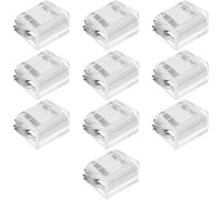 10 Piezas Cerradura de Ventana Ajustable Llave | Plástico Junta Protectora, Reutilizable Taladro, para Rieles de Vidrio y Alquiler