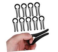 10 Piezas Cerraduras de Seguridad para Perillas de Cocina Dispositivo de Protección Infantil y Mascotas Bloqueo de Perillas de Gas Instalación Prevención de Accidentes