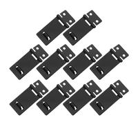 10 Piezas Cerrojo Negro Plegable de 2 Pulgadas, Hierro | Acero y Hierro, Montaje Rápido Tornillos, Uso en Armarios, Baúles y Cercados