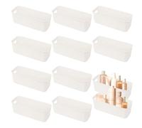 10 Piezas Cestas Almacenaje Plástico 26,7 x 9,5 x 9 cm Cajas Organizadoras