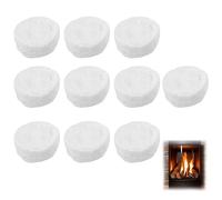 10 Piezas Chimenea De Fibra De Cerámica, Lana De Cerámica para Chimenea De Bioetanol, Esponja De Cerámica, Chimenea De Gel Interior Etanol Esponja De Cerámica para Quemador De Bioetanol