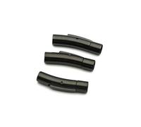 10 piezas Cierres magnéticos de acero inoxidable con cordón de cuero para pulseras, collares, accesorios para hacer joyas