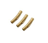 10 piezas Cierres magnéticos de acero inoxidable con cordón de cuero para pulseras, collares, accesorios para hacer joyas