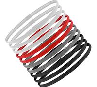 10 piezas cinta para el pelo delgada, diadema deportiva fina banda para el pelo, banda para el sudor para niños, banda para el pelo para niños, deportes, bandas elásticas antideslizantes, diadema