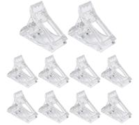 10 Piezas Clip Transparente, Pinzas Uñas Quitaesmalte, Pinzas Cristal Uñas De Gel Clips, para Abrazaderas de Plástico de Manicura de Uñas