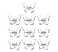10 Piezas Clips Navideños Mini Colgantes Blancos Blancos