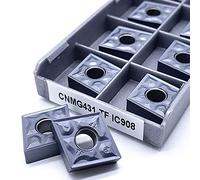 10 piezas CNMG120404 CNMG120408 TF IC907 IC908 inserto de carburo de alta calidad cuchilla ranuradora CNMG 120404 120408 herramienta de torneado (CNMG120408 TF IC908)