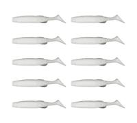 10 Piezas Competitivas Tail Cebos Suaves De Paleta Trajes De Nuez Hundido Pescadores Señuelos Artificiales Testamentos Suaves Cebos Paddle Trajes