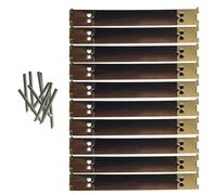 10 piezas con cierre de resorte de metal con boca de metralla para bolso y asa de bolsa, accesorios de manualidades, suministros de fabricación, 8 cm