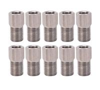 10 Piezas Conector de Tuercas de Compresión de Manguera de Freno Hidráulico de 8 mm, Juego de Manguera de Tornillo de Manguera Hidráulica de Bicicleta Kit de Purga de Perno de
