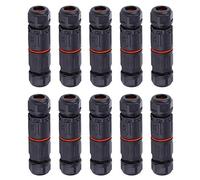 10 piezas conector eléctrico impermeable IP68 conexión impermeable cable eléctrico 3 pines conectores impermeables conector exterior conector cable impermeable caja de conexiones para cable 0,5 mm² ~