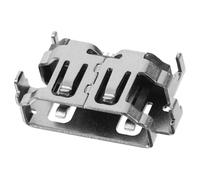 10 Piezas Conector Hembra de Medios de Soldadura, .0 Mm, Única | Aleación de Zinc, Plata, Recambio para Equipos Electrónicos y Proyectos DIY