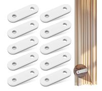 10 Piezas Contrapeso Cortina 28g Pesos para Cortinas Pesas para Cortinas Contrapesos para Cortinas Plomos para Cortinas Tiras Plomo de Blanco para Hogar Oficina Hotel Cortinas Mantel Accesorios