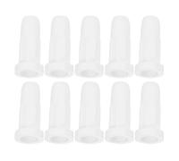 10 Piezas Copas para Ruedas de Muebles, Plástico Blanco | Copas para Patas de Cuna y Muebles, Inserto Redondo, Reduce Ruido, Montaje Rápido, Protege Suelos