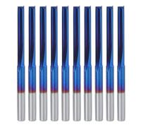 10 Piezas Cortador de Fresado 3.175 mm ZDZCYS22DL Herramienta de Fresado con Mango para Procesar Madera MDF Acrílico PVC EVA Espuma Madera
