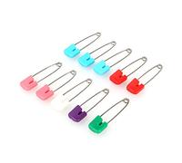 10 Piezas Craft Matel Imperdibles de Seguridad de Costura con Cabezas de Colores de Plástico Imperdibles de Seguridad sin Bobina Bloqueo de Sujeción a Granel Vestido de bebé para