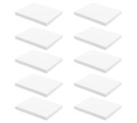 10 Piezas Cuaderno de Notas Adhesivas Cuadrado, 80 Hojas, Papel | Páginas en Blanco y Superficie Lisa, Captura Ideas al Instante, para Aula y Escuela, Paredes y Libros