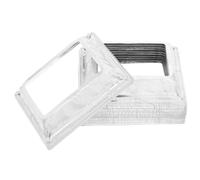 10 Piezas Cubierta para Poste Rectangular Borde Floral Decorativo | Oculta Imperfecciones y Huecos en Bases, para Postes Metálicos Rectangulares, Reforma Interior y Uso Profesional